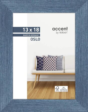Рамка для фото accent by nielsen Oslo, 13x18 см, синя