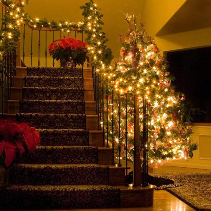 LED-гірлянда HoldOneLight на 750 LED, 15 м, тепле біле світло для декору інтер'єру, екстер'єру, саду та ялинки