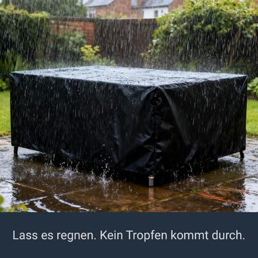 Накладна захисна покривала для садово-патіо меблів Awnic 150x120x71 см, важка, 420D Oxford, водонепроникна, анти-UV, стійка до розривів