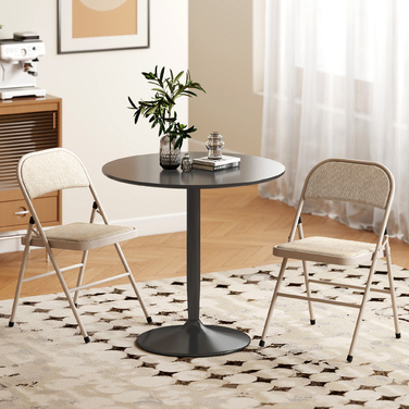 Набір з 2 складаних стільців, портативні офісні стільці, металеві ніжки, стілець для офісу, рецепції, зони очікування, 