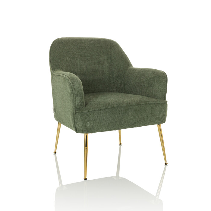 Крісло-релакс Тассос, тканина зелена, hjh LIVING