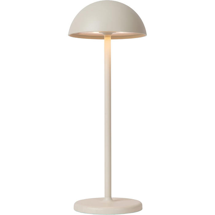 LED-лампа LUCIDE JOY - перезарядна настільна лампа для дому та вулиці, IP54, 1.5W, 3000K, біла