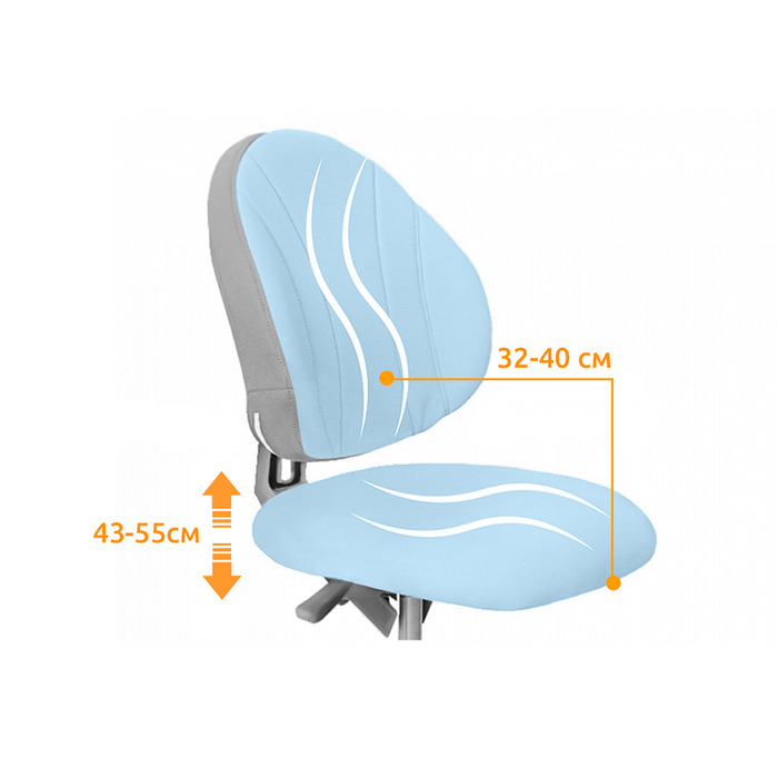 Дитяче крісло Evo-kids Mio Lite Blue (арт.Y-208 KBL)