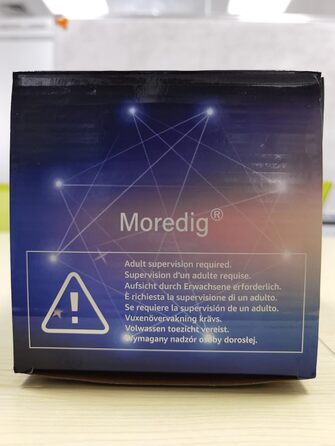 Проектор Moredig Nightlight Starry Sky з дистанційним керуванням, таймером, подарунок для дітей - чорний