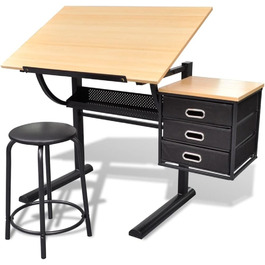 Креслярський стіл з табуретом Стіл архітектора Письмовий стіл Робочий стіл Офіс