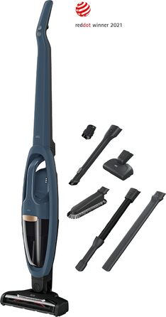 Бездротовий пилосос AEG 2в1, блакитний, QX7-1-I360: акумуляторний, для дому, з насадкою PetPro, до 50 хв роботи