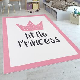 Домашній дитячий килим Paco, миється рожевий килим для дитячої кімнати для дівчаток, розмір120x160 см