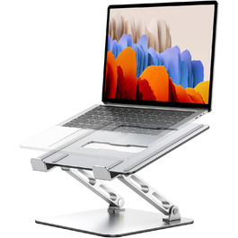 Підставка для ноутбука Babcom Lapdesk з регулюванням висоти та вентиляцією, ергономічна, складна, для MacBook Air/Pro (10-16 дюймів)