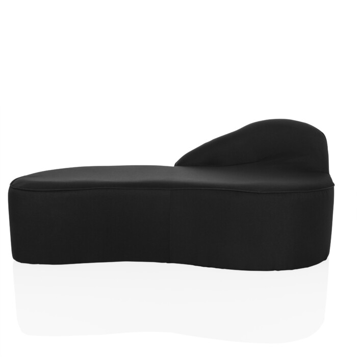 Диван для відпочинку / Диван для прийому гостей BARACOA, тканина чорного кольору, hjh OFFICE