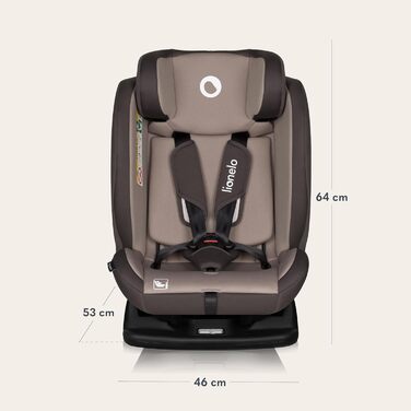 Автокрісло Lionelo AART для дітей 40-150 см, R129 (I-SIZE), бежеве, з регулюванням спинки та підголівника