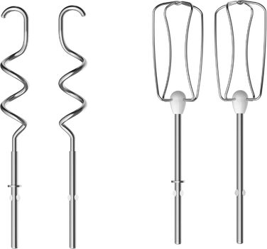 Міксер ручний Moulinex Quickmix HM3108 600 Вт, 5 швидкостей, нержавіюча сталь, для тіста, крему, чорний