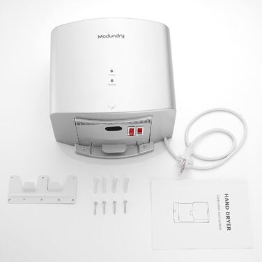 Автоматичний електричний сушар для рук настінний - для дому та офісу (срібляний)