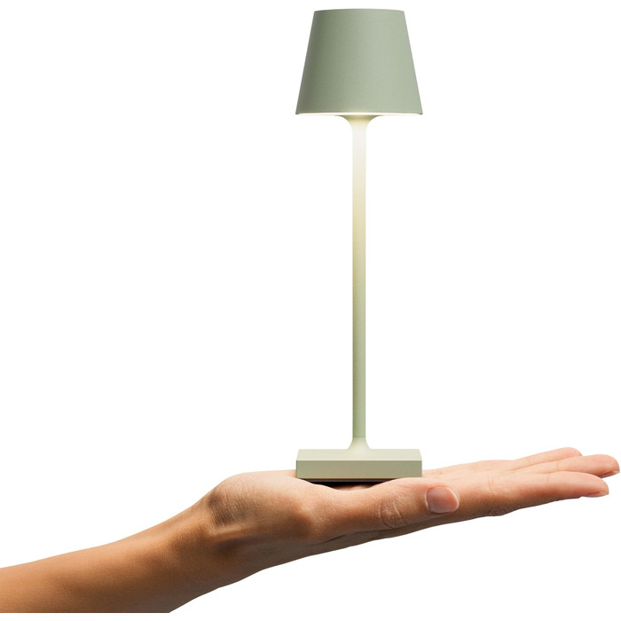 SIGOR Nuindie 2.0 - LED-лампа на акумуляторі, диммування, для дому та саду, IP54, USB-C, 12 годин роботи, салатовий (Pocket (USB-C))