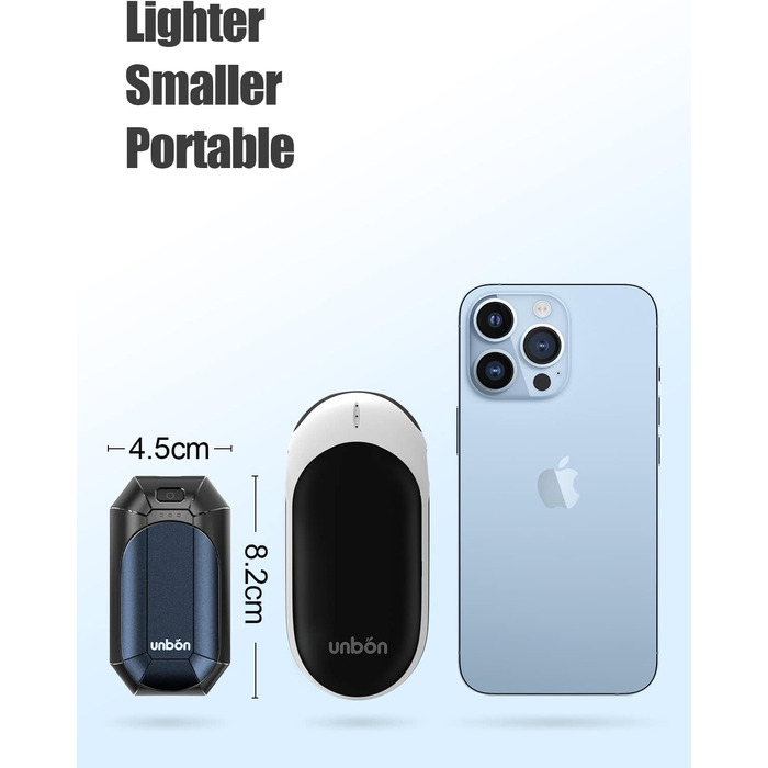 Електричні грілки для рук UNBON, 2 шт. USB, 3 режими нагріву, для спорту та Raynaud's, фіолетові