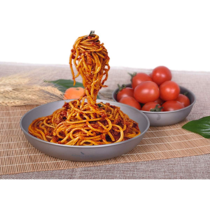 Тарілка для кемпінгу iBasingo Titan Teller 18.5 см: міцна, легка, з нержавіючої сталі, для пікніка та приготування їжі