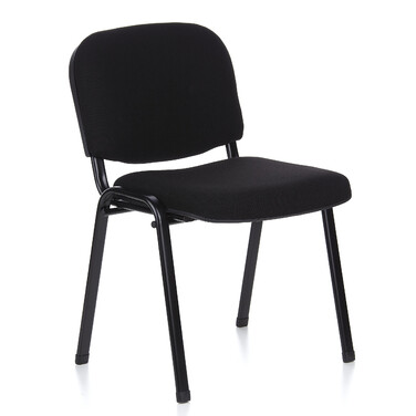 Крісло для відвідувачів / Конференційний стіл / Стільниця XT 600, набір 4 шт., чорний / чорний hjh OFFICE