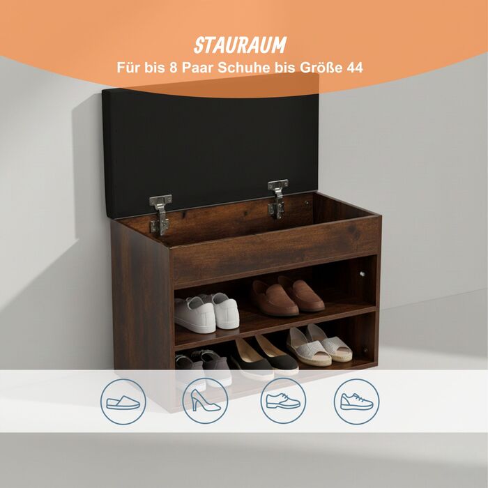 Сховище для взуття Relaxdays з місцем для зберігання