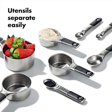 Набір мірних чашок та ложок OXO Good Grips, нержавіюча сталь