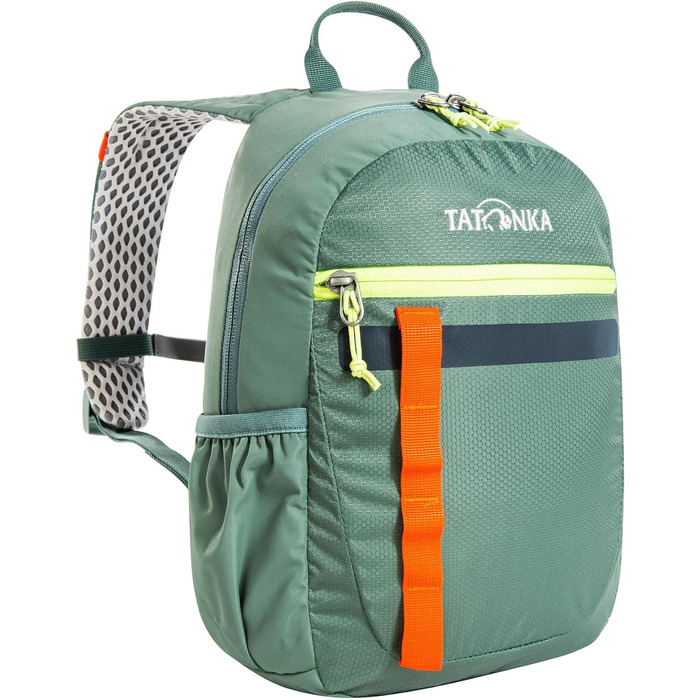 Рюкзак дитячий Tatonka Husky Bag JR 10 - Рюкзак для дітей від 4 років - Зі світловідбиваючими смугами і в т.ч. подушкою сидіння - Дівчатка і хлопчики - Розмір упаковки (10 л, Шавлія зелений)