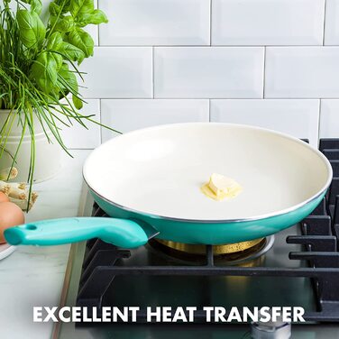 Керамічна сковорода GreenPan Rio 30,5 см, з антипригарним покриттям, без вмісту PFAS, можна мити в посудомийній машині
