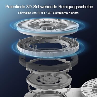 Робот-прибиральник вікон HUTT S7 з функцією розпилення, 5500Pa, 3D-подушка, 80мл бак, автоматичний, з багаторазовим захистом, 8 мікрофібра, у кейсі