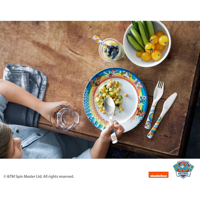 Дитячий набір столових приборів Paw Patrol від WMF з гравіюванням імені - 4 шт.