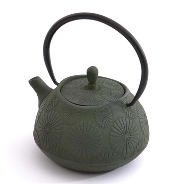 Чайник заварювальний чавун BergHOFF, темно-зелений, 1100 мл
