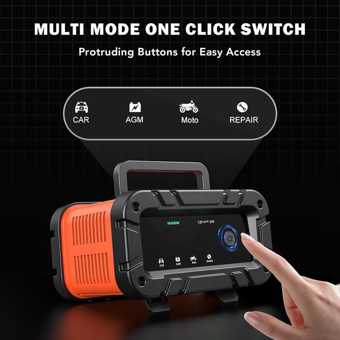 Автоматичний зарядний пристрій для акумуляторів з температурною компенсацією (10A)