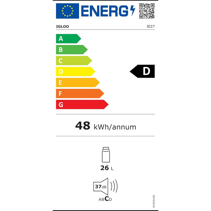 IGLOO IE27 - Електрична холодильна сумка/міні-холодильник 27л, 12/230V для авто, човна та відпочинку (сірий)