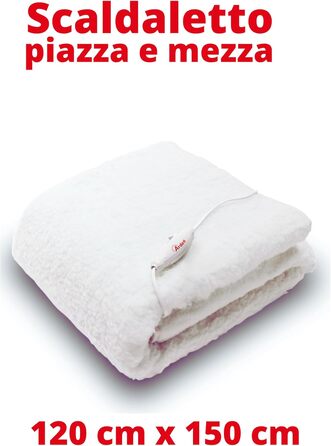 Електрична ковдра ARDES MORPHEO для двоспального ліжка - регульована температура, 100% поліестер, біла