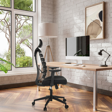 Офісне крісло / поворотне крісло ERGO LINE ECO Fabric Black HJH OFFICE