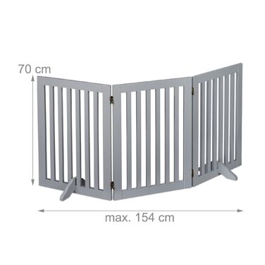 Захисний бар'єр Relaxdays сірого кольору, 70 см