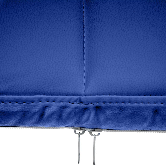 Крісло CLP Canada - оббивка з екошкіри, металевий каркас, колір блакитний