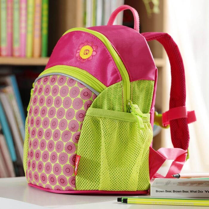 Рюкзак Sigikid 24452 Рюкзак великий флорентійський дитячий рюкзак для дівчаток рекомендований від 3 років зелений/рожевий, 32 см (зелений/рожевий)