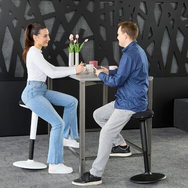 Підставка для стоячи роботи König + Neurath Quick 3 - ергономічна, регульована по висоті, чорна
