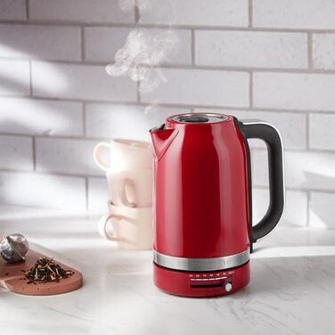 Електричний чайник KitchenAid з регулюванням температури 50-100°C, 1.7L, Empire Red