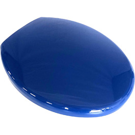 Сидіння для унітазу ADOB з механізмом плавного закриття синє, знімне для чищення, 46065