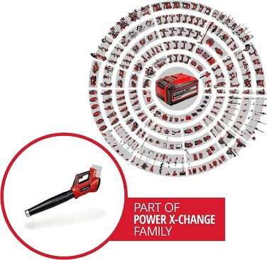 Einhell GP-LB 36/210 Li E-Solo: Акумуляторний повітродув Professional Power X-Change (без акумулятора та зарядного пристрою)