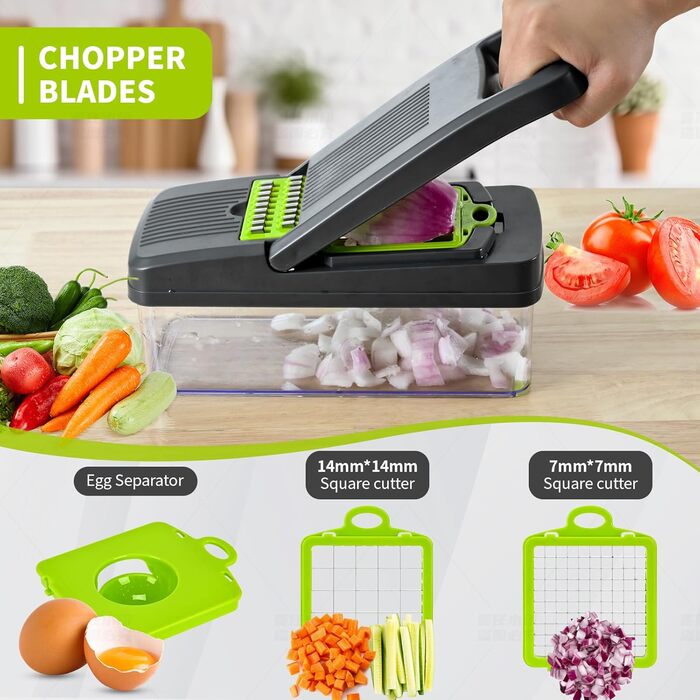 Багатофункціональний овочеріз Mandoline зі сталі: для кубиків, соломки, картоплі