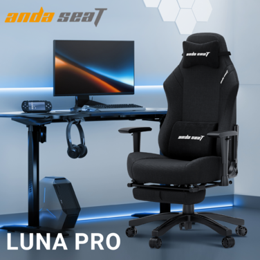 Крісло ігрове Anda Seat Luna Pro Black Fabric Size L