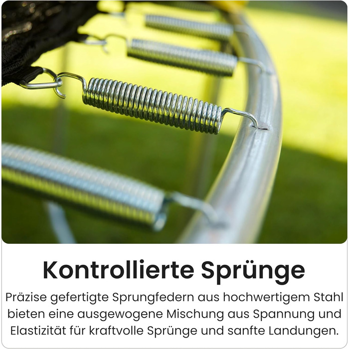 Батут Zero Gravity Ultima 4 Ø366 см: Комплект з драбиною, чорний, TÜV GS, швидке складання для вулиці