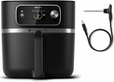 Мультипіч Philips Premium XXL, 7,3 л, на 90 менше жиру, технологія Rapid Air, додаток Рецепти