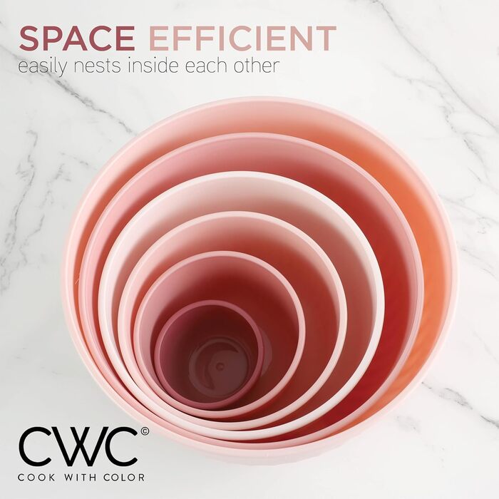 Набір кухонних мисок COOK WITH COLOR 12 шт. з кришкою, блакитно-зелений, глибокі миски для приготування їжі