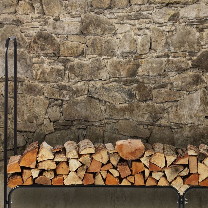 Стильна полиця для дров Relaxdays з металу