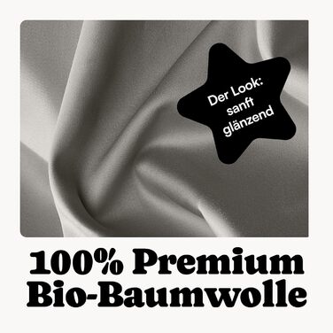 Подушка Seralino 70x90 чохол сірий/бежевий (набір з 2 шт. ) 100 органічна бавовна, наволочка Oeko-Tex Fairtrade Certified, м'які наволочки на блискавці, чохол для оббивки 70 x 90 бавовна