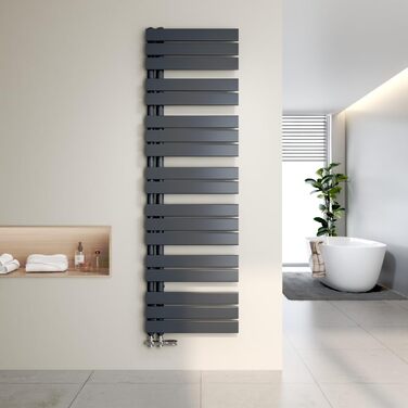 Електричний рушникосушарний радіатор Heilmetz для ванної кімнати, білий, 400x1176 мм, 494W