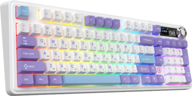 Бездротова механічна клавіатура Ajazz AK980 V2 Gift Switch V2 Purple White Blue (AK980-V2-G-PWB)