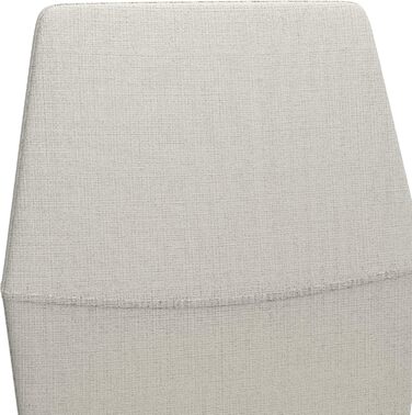 Стілець для їдальні GOLDFAN (4 шт.) з льоновим покриттям, сірий (бежевий). Сучасний кухонний стілець, м'який, з металевими ніжками. Підходить для вітальні та кухні.
