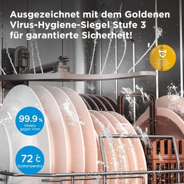 Посудомийна машина Midea SV 5.14K10C, 45 см, 10 комплектів, вбудована, WIFI, 8 програм, 44 дБ, автоматичне відкриття дверцят, таймер затримки 0-24 год, Inox