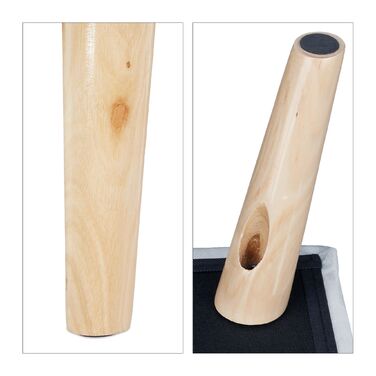 Relaxdays М'який пуф з місцем для зберігання